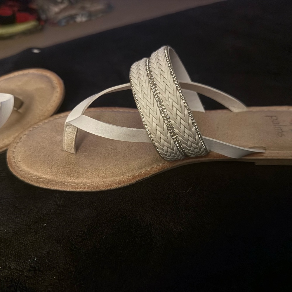 Women's Braided Strap Sandals - White